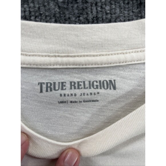 True Religion Men's Large Black Graphic T-Shirt – New with Tags - Picture 4 of 5